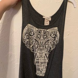Elephant flowy shirt